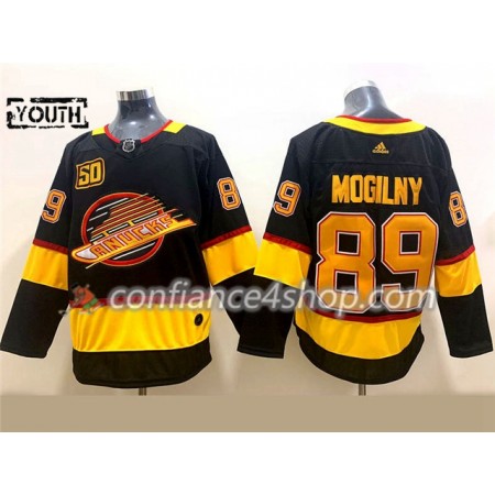 Adidas Maillot de Hockey Vancouver Canucks Alexander Mogilny 89 Flying Skate 50th Anniversary Adidas 2019-20 Noir Authentic - Enfant